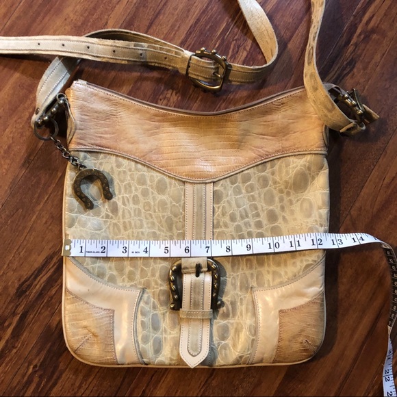 Arcadia Leather Italian Messenger Handbag - Picture 8 of 8